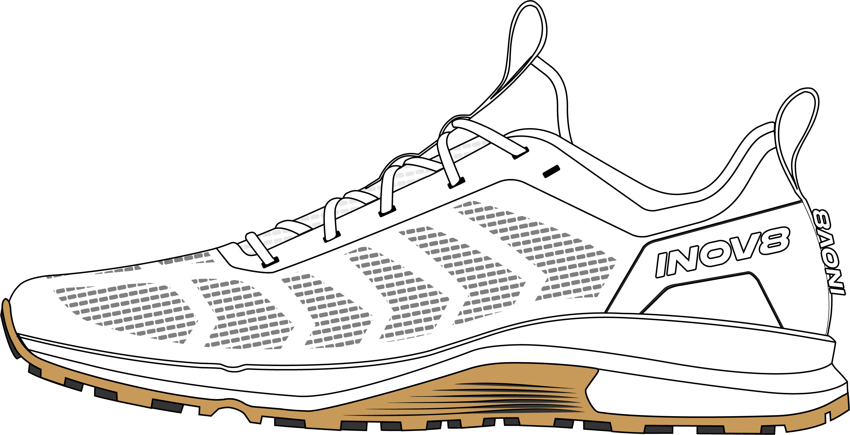 Image Inov8  F-Fly Max  Men WHITE/GUM M7.5